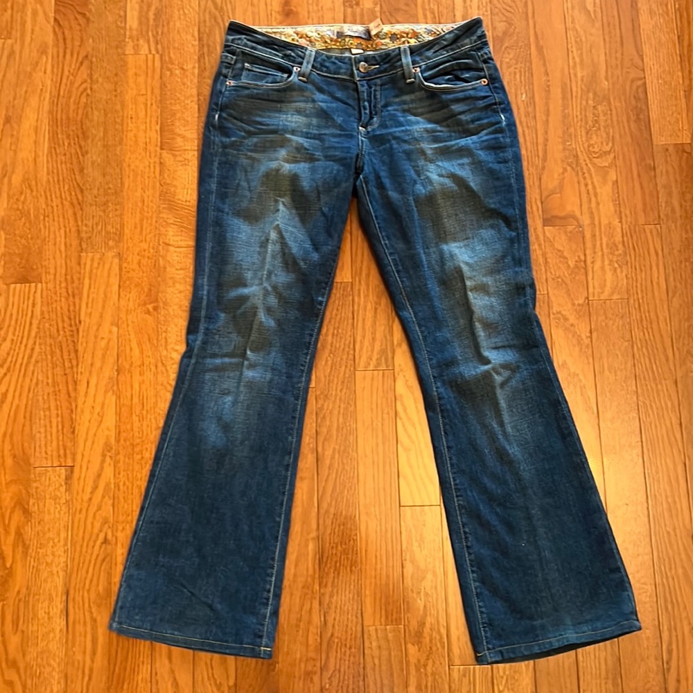 Paige denim pants size 28 straight leg low rise jeans